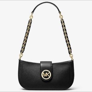 Michael Kors Black Carmen Pouchette Bag